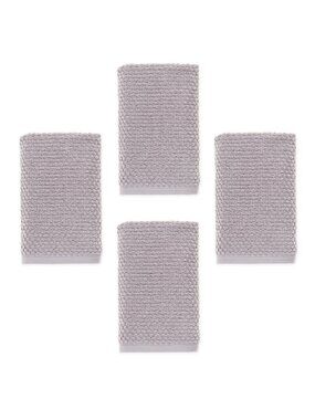 4 new Wild Sage Savannah 90% Cotton 16"x28" Spa Towels in LUNAR ROCK color